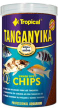 TROPICAL TANGANYIKA CHIPS - wieloskładnikowy pokarm w formie wolno tonących chipsów dla pielęgnic z jeziora Tanganika