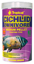 TROPICAL CICHLID OMNIVORE MEDIUM PELLET - pokarm wieloskładnikowy w formie pływającego granulatu dla średnich i dużych pielęgnic