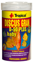 TROPICAL DISCUS GRAN D-50 PLUS BABY - wysoko białkowy pokarm wspomagający wzrost młodych paletek