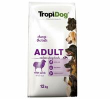 TROPIDOG PREMIUM ADULT MEDIUM & LARGE BREEDS LAMB & RICE - karma z jagnięciną dla dorosłych psów średnich i dużych ras