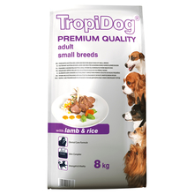 TROPIDOG PREMIUM ADULT SMALL BREEDS LAMB & RICE - Karma z jagnięciną dla dorosłych psów małych ras