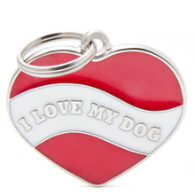 MY FAMILY Heart I Love My Dog - adresówka dla psa