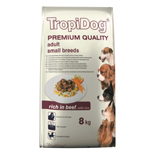 TROPIDOG PREMIUM ADULT SMALL BREEDS BEEF & RICE - Karma z wołowiną dla dorosłych psów małych ras