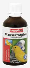 Beaphar MAUSER-TROPFEN - Preparat witaminowy dla ptaków w okresie pierzenia, 50ml