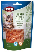 TRIXIE PREMIO Chicken Cubes  - Przysmaki dla kota z kurczakiem i serem, 50g