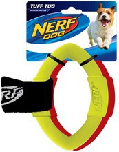 NERF - Dog Two-Ring Strap Tug - Gumowy przeciągacz - zabawka dla psa