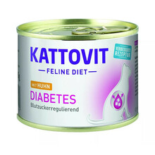 KATTOVIT Diabetes z kurczakiem - mokra karma dla kotów 185g