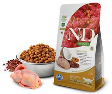 FARMINA N&D Quinoa Skin&Coat Quail sucha karma dla kotów 300g i 1,5kg