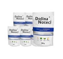 DOLINA Noteci Premium Bogata w dorsza z brokułami PAKIET 10 x 500g, mokra karma dla psa