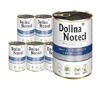 DOLINA NOTECI Dorsz z Brokułami Pakiet 12x400g - mokra karma dla psów dorosłych