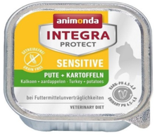 ANIMONDA Integra Protect Sensitive, Indyk z ziemniakami - kompletna dieta dla wrażliwych kotów, szalka 100g