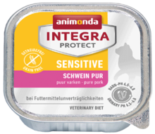 ANIMONDA Integra Protect Sensitive, Wieprzowina - kompletna dieta dla wrażliwych kotów, szalka 100g