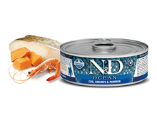 FARMINA N&D OCEAN Cod, Shrimp & Pumpkin KITTEN mokra karma dla kociąt 80g