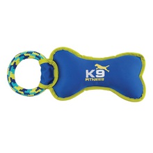 ZEUS K9 Fitness Nylon Bone - Kość nylonowa z pętlą ze sznura, 30 cm