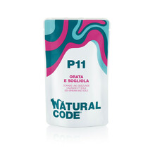 NATURAL CODE P11 saszetka 70g dorada i sola , mokra karma dla kota