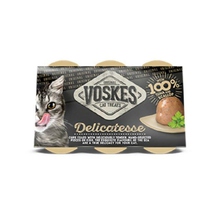 VOSKES Delicatesse Tuńczyk + przegrzebki przysmak dla kota 6x25g