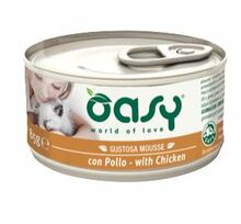 Oasy Mousse z Kurczakiem - mokra karma dla kotów, puszka 85g