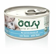 Oasy Mousse z Tuńczykiem - mokra karma dla kotów, puszka 85g