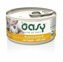 Oasy Mousse z Wątróbką - mokra karma dla kotów, puszka 85g