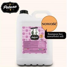 Petuxe Salt-free Shampoo - wegański szampon z mandarynką i prowitaminą B5, bez zawartości soli w składzie, 5l