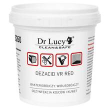 Dr Lucy Dezacid VR RED - środek bakterio, wiruso i grzybobójczy, do dezynfekcji, 150g