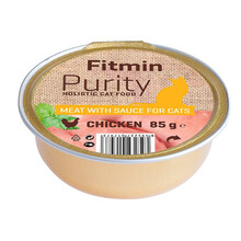 FITMIN Cat Purity alutray Chicken - Kompletna karma mokra kotów, 85g