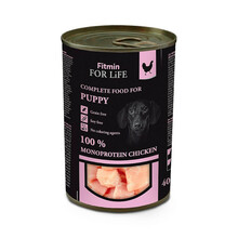 FITMIN FOR LIFE Dog Monoprotein Puppy Chicken - mokra karma dla szczeniąt z kurczakiem, puszka 400g