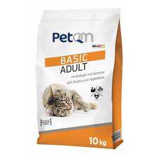 PetQM Adult Basic Chicken Cat - kompletna sucha karma z drobiem dla dorosłych kotów, 10kg