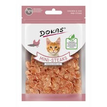 DOKAS MINI STEAKS KURCZAK + DORSZ - Przysmak dla kota 30G