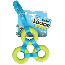 COOCKOO Loop Lime - zabawka dla psa, 3 ringi z taśmą