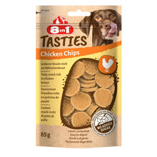 8in1 Tasties Chicken Chips - Mięsne przekąski dla psa z piersi kurczaka, 85g