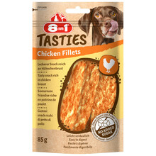 8in1 Tasties Chicken Fillets - Mięsne przekąski dla psa z piersi kurczaka, 85g