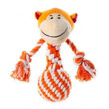 Toby's Choice MONKEY - zabawka dla psa ze sznurem, 19cm