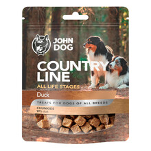 JOHN DOG Country Line Chunkies kaczka - Hypoalergiczne przysmaki dla psa, 100g