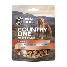 JOHN DOG Country Line Chunkies bażant - Hypoalergiczne przysmaki dla psa, 100g