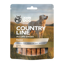 JOHN DOG Country Line Sticks Królik - Hypoalergiczne przysmaki dla psa, 70g