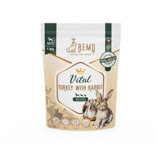 BEMO Vital - wzmacniająca odporność karma sucha premium z indykiem i królikiem dla dorosłych psów ras małych i średnich