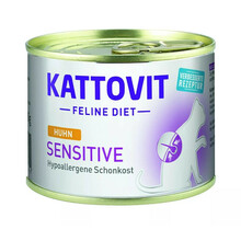 KATTOVIT Sensitive z kurczakiem - mokra karma dla kotów 185g