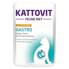 KATTOVIT GASTRO indyk/ryż - mokra karma dla kotów 85g