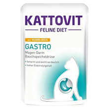 KATTOVIT GASTRO kurczak/ryż - mokra karma dla kotów 85g