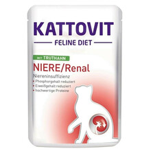 KATTOVIT NIERE/RENAL indyk - mokra karma dla kotów 85g