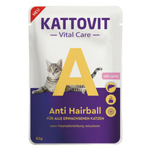 KATTOVIT ANTI HAIRBALL łosoś - mokra karma dla kotów 85g