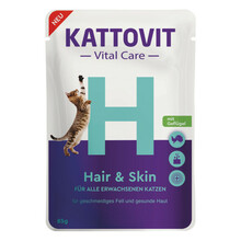 KATTOVIT HAIR&SKIN kurczak/indyk - mokra karma dla kotów 85g