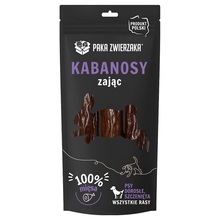 Paka Zwierzaka Kabanosy 3szt (80g) Zając- smakowita przekąska dla psa