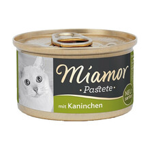 MIAMOR PASTETE - królik karma mokra dla kota puszka 85g