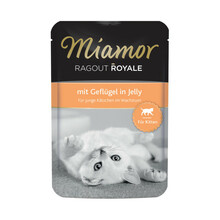 MIAMOR Ragout Royal kurczak w galarecie - mokra karma dla kociąt, saszetka 100g