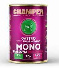 CHAMPER Gastro - Mokra karma dla psa z wołowiną, puszka 400g