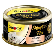 GIMCAT SHINYCAT FILET HUNCHEN - kurczak mokra karma dla kotów 70g