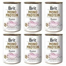 BRIT Monoprotein PAKIET 6x400g Rabbit - mokra karma dla psa