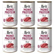 BRIT Monoprotein PAKIET 6x400g Beef - mokra karma dla psa